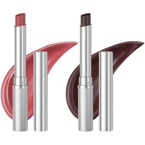 Honey Lipstick Tinted Lip Balm, Sheer Lightweight Lip Stain for All Skin Tones, Moisturizing Nourishing Lipstick for Women All Skin Tones, a Hint of Natural Cherry Tint, Pack of Black & Pink