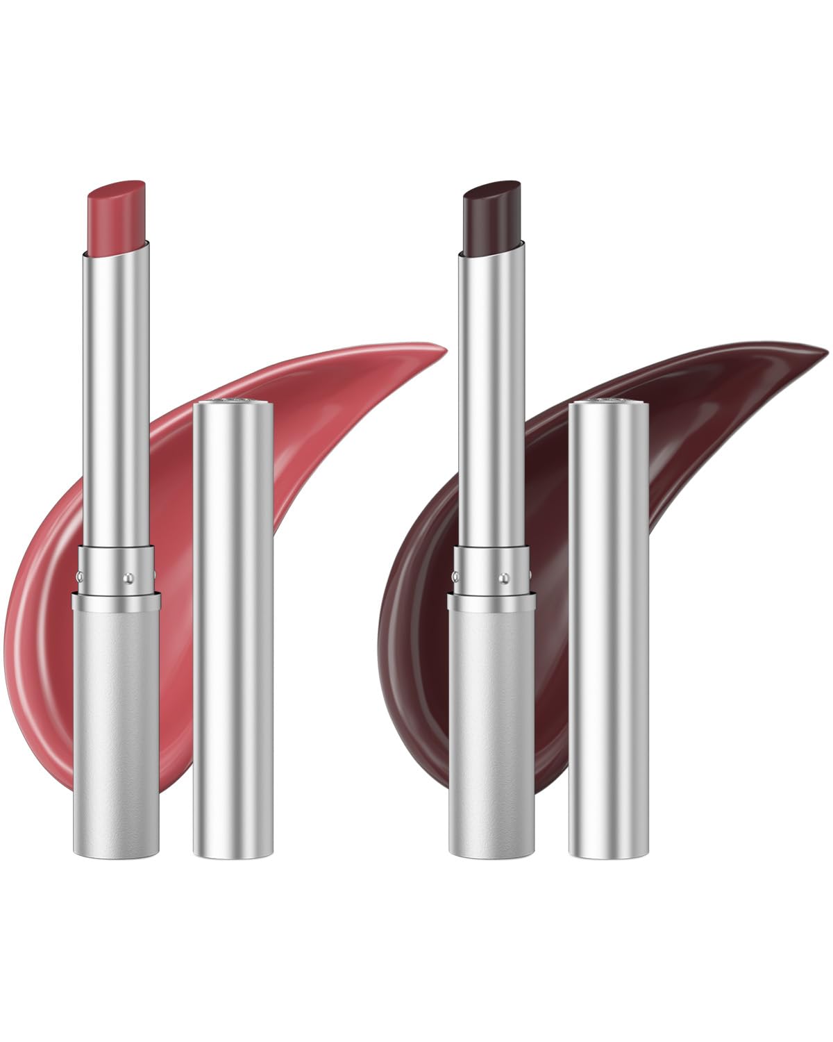 Honey Lipstick Tinted Lip Balm, Sheer Lightweight Lip Stain for All Skin Tones, Moisturizing Nourishing Lipstick for Women All Skin Tones, a Hint of Natural Cherry Tint, Pack of Black & Pink