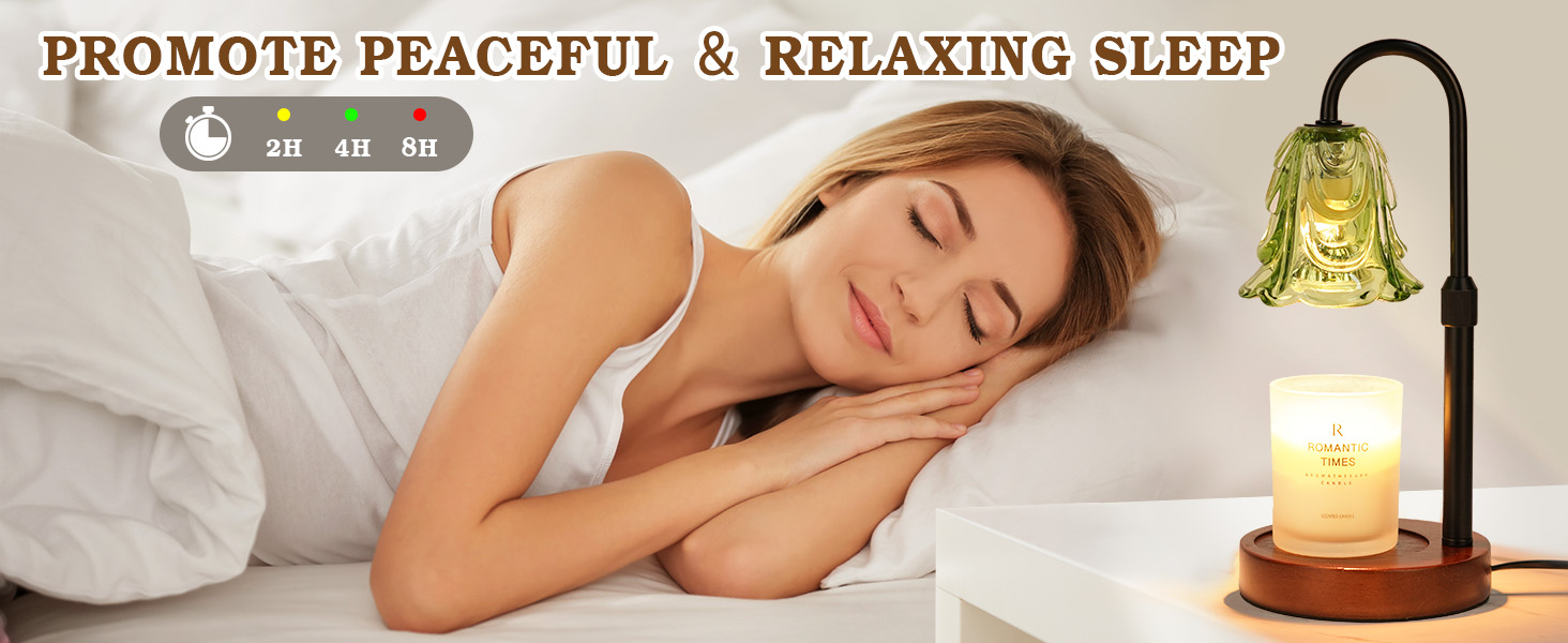 Funistree candle wax warmer Dimmable Candle Warmer Lamp & Hour Timer