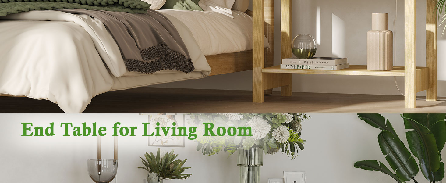 Nightstand Set 2 with Drawers