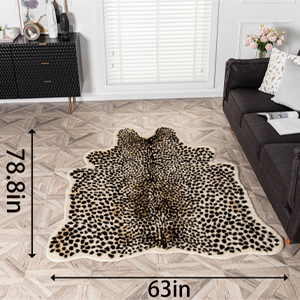 2M leopard rug -size 