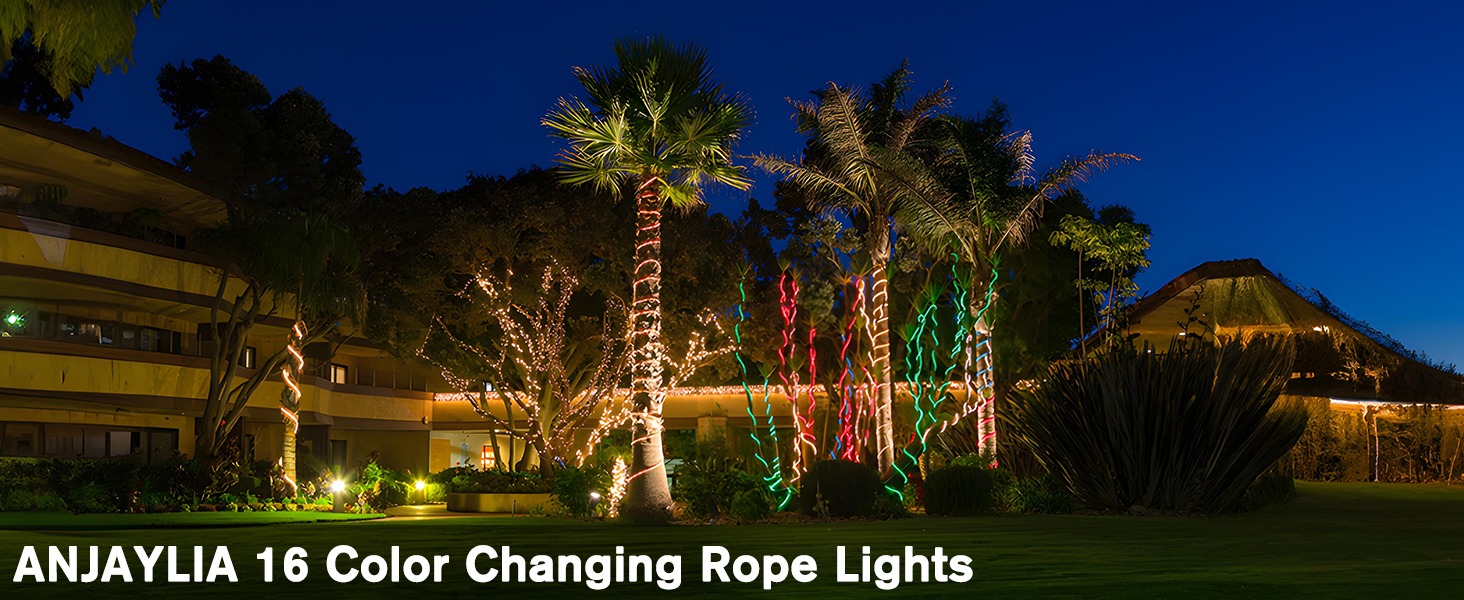 rope light for tree