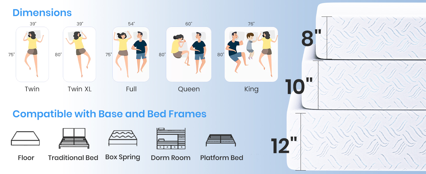 twin memory foam mattress