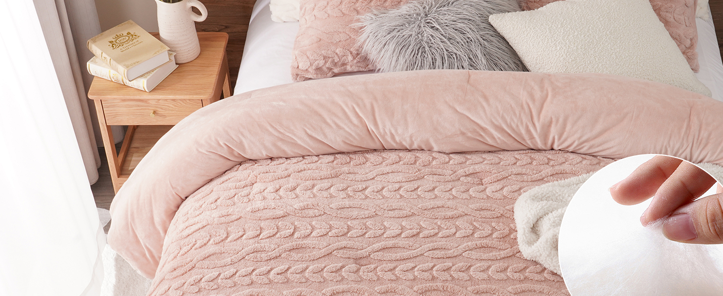 sherpa comforter set