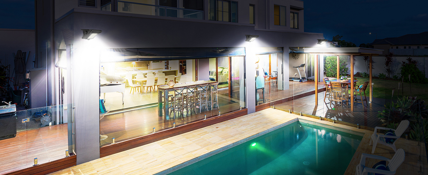 solar motion lights outdoor waterproof