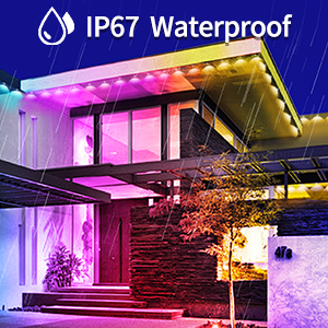 Yocrostar 100ft RGB Eaves Lights Outdoor waterproof IP67