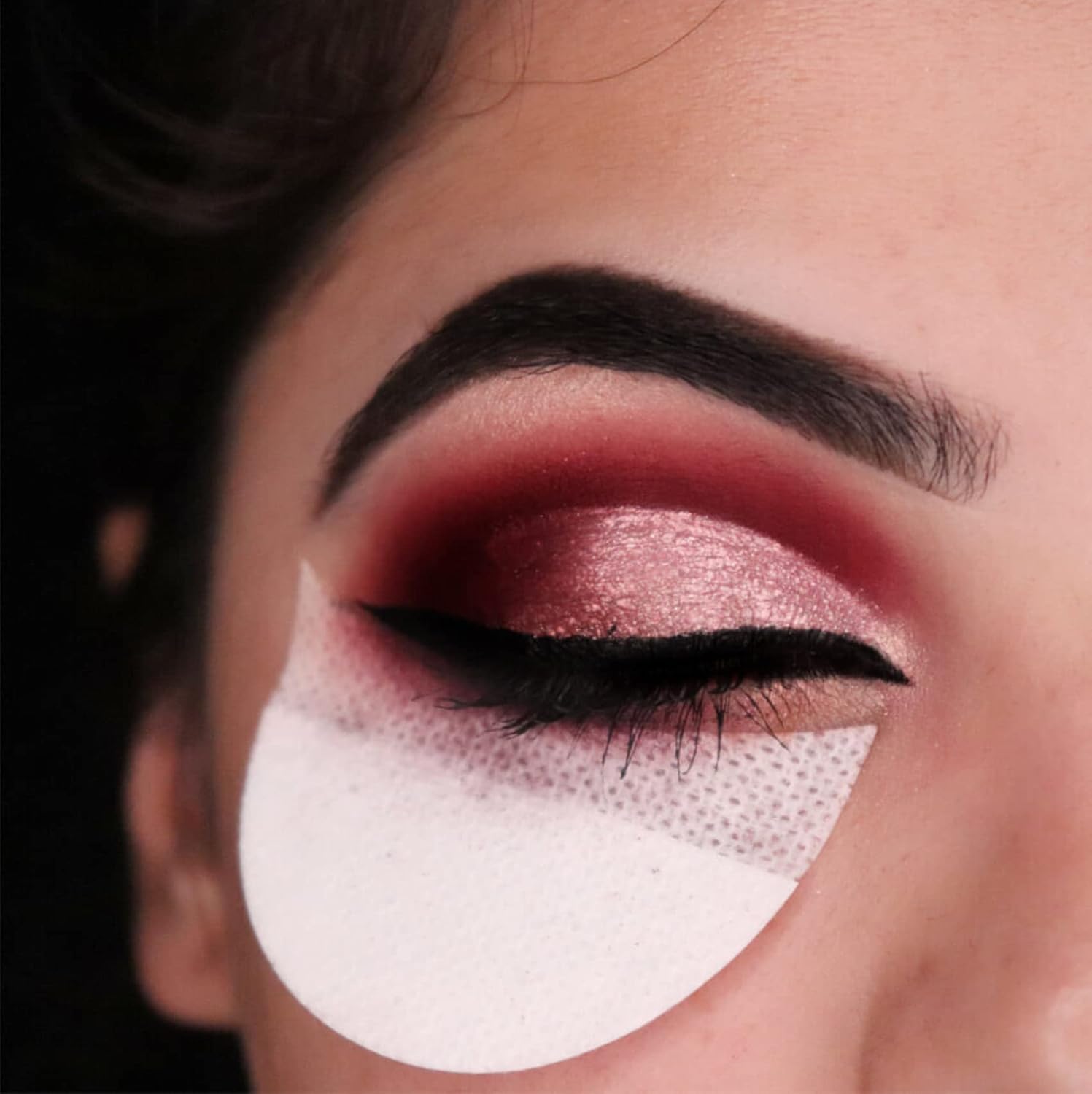 TailaiMei 120 Pcs Eyeshadow Shields, Eyeshadow Stencil for Prevent Makeup Residue, Lint Free Gel Pad for Eyeliner, Eyelash Extensions and Lip Makeup - Image 7