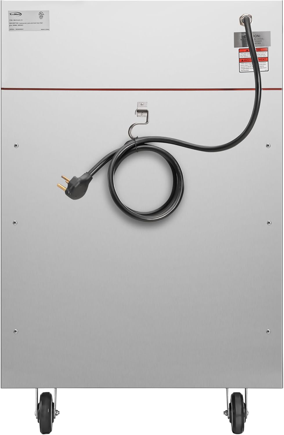KoolMore KM-CCAH3-1D Half-Size One Door Commercial Cook and Hold Oven 3,000 W and 208/240V, UL Listed in Stainless-Steel - Image 10