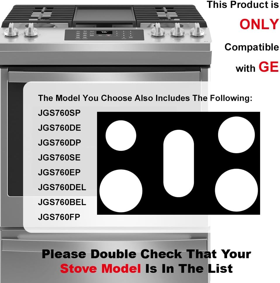 GE 30 inchGas Range Protectors - Non Stick Stove Protector for Gas Range - Washable Liner for Gas Range,JGS760SP1SS,JGSS66FELDS,JGSS86SPSS - Image 4