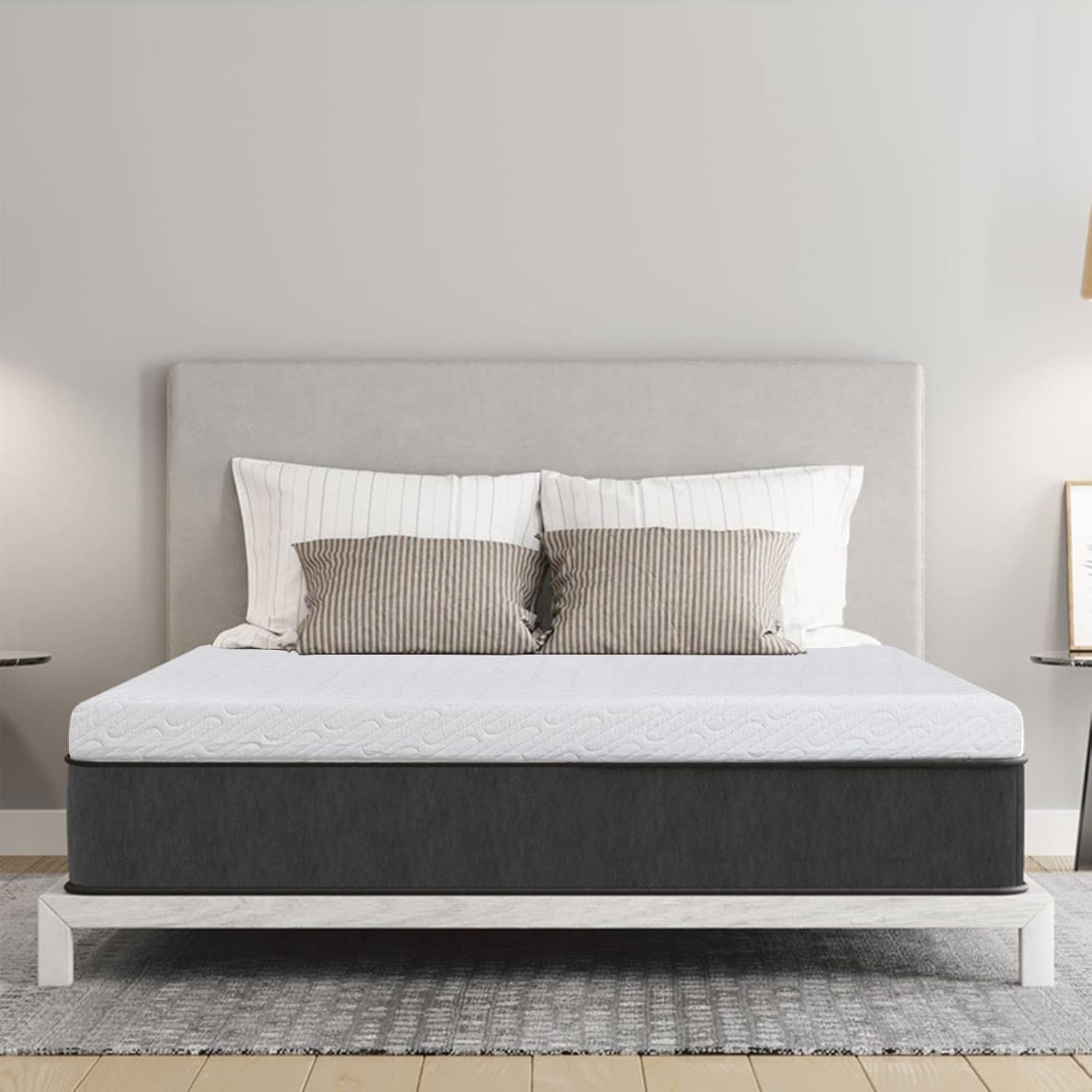 3 Inch Gel Memory Foam Mattress Topper Queen Size High Density Cooling Pad Pressure Relief Bed Topper (with Removable & Washable Bamboo Cover) - Image 6