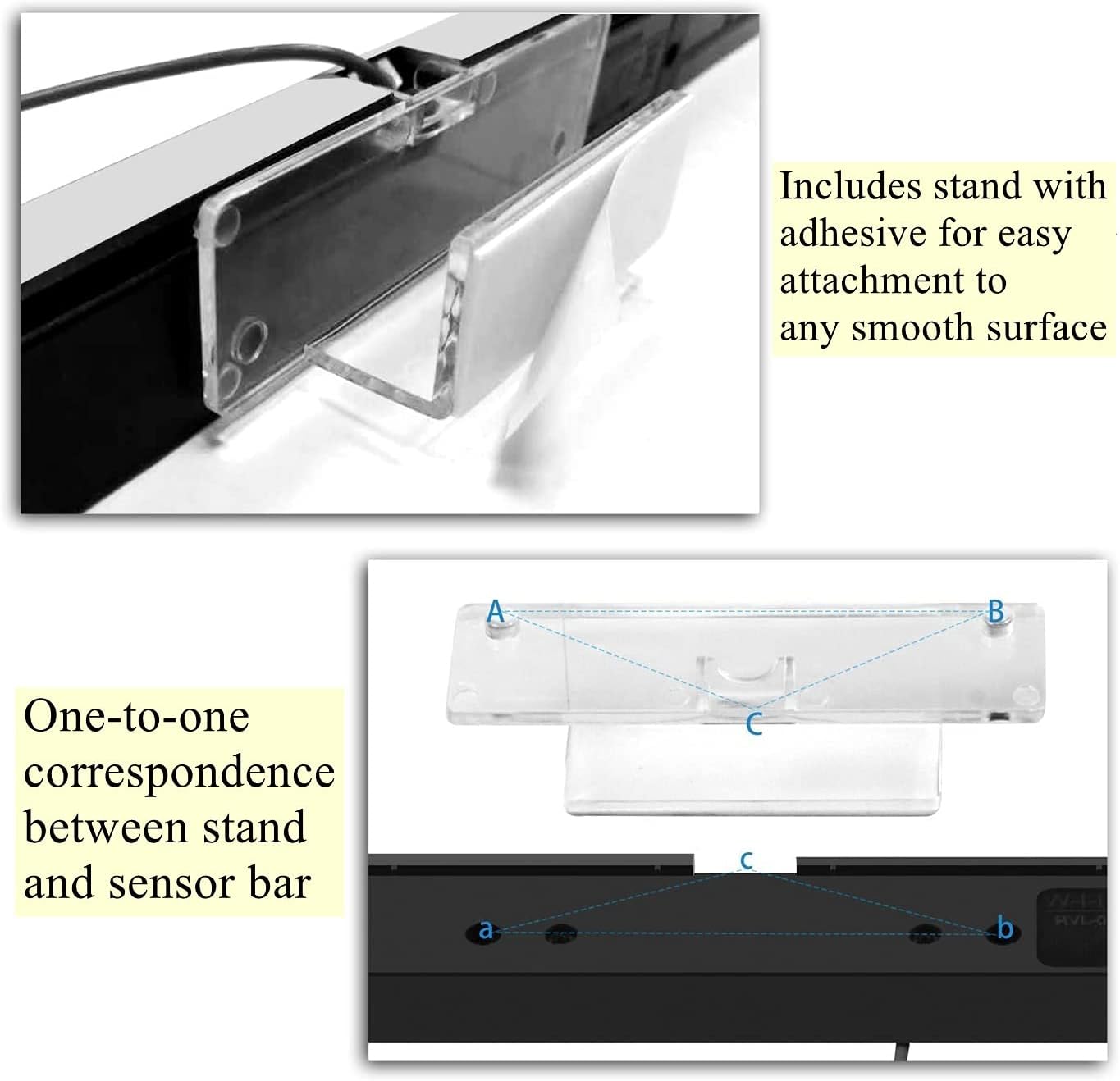 Wii Sensor Bar Original Wii Sensor,IR Signal Ray Sensor Bar Wired Receiver with a Stand,for Nintendo WII/WIIU - Image 6