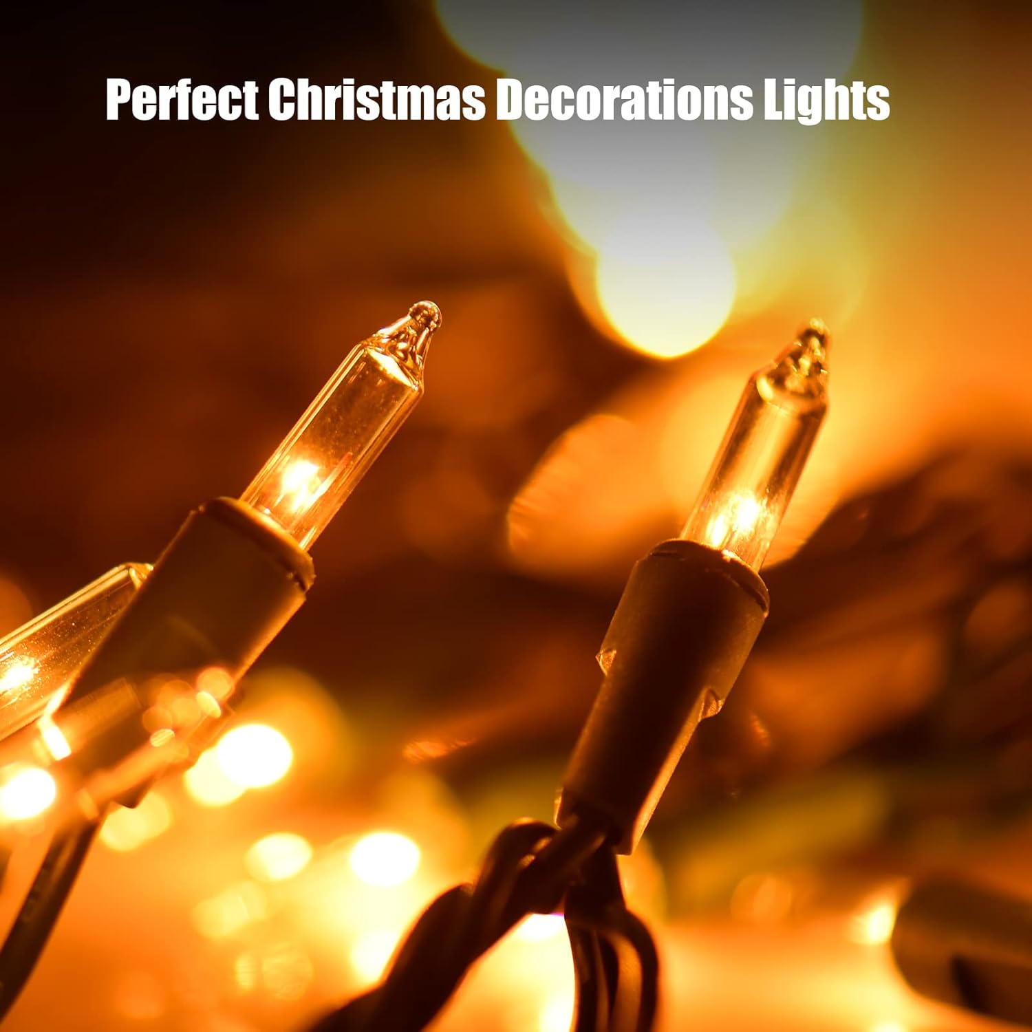Christmas Lights Clear White 100 Count Incandescent Lights UL Certified Connectable Christmas Tree Lights with Green Wires for Indoor Outdoor Xmas, Wedding, Holiday, Party, Home Decorations - Image 7