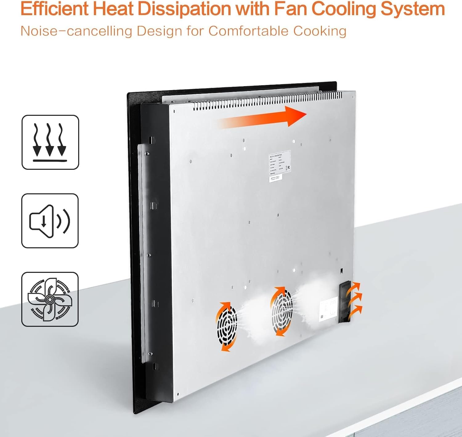 Davivy 5 Burners 30 Inch Induction Cooktop, 5 Burner Built-in Induction Stove Top, 9 Heating Level, Child Safety Lock, Sensor Touch Control, Timer, 220~240V, 9300W - Image 8