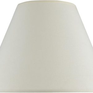 Aspen Creative 32017A Transitional Hardback Empire Shaped Spider Construction Lamp Shade in Off White, 15" wide (7" x 15" x 11")