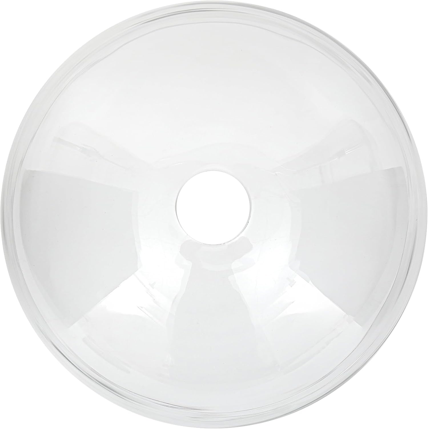 Bowl Glass Lamp Shade Replacement, 1-5/8 inch Fitter, 11.8" Diameter, 6.1" Height, Clear Glass Globe Cover - Image 5
