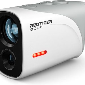 REDTIGER Mini Golf Range Finder with 1200 Yards, IP65 Waterproof and Slope Switch, 7X Magnification, Magnetic & Rechargeable Golf Rangefinder, Flag Pole Lock Vibration