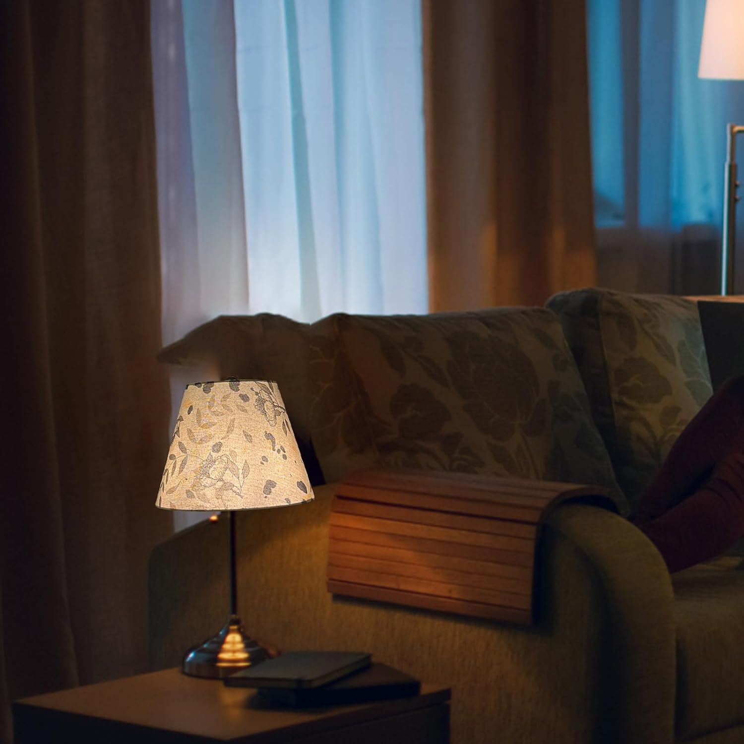 TOOTOO STAR Printed Floral Lampshades, 6"x10"x7.5" inches Small Lamp Shades for Table Lamps & Wall Lamps, Modern Bell Lampshade Replacemnt - Image 7