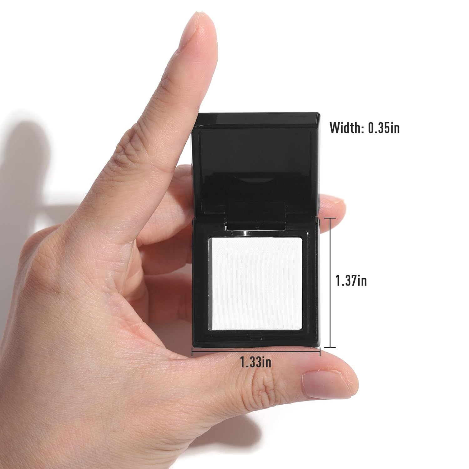 UCANBE White Single Eyeshadow Palette, Highly Pigmented Matte Eye Shadow Powder, Professional Long-Lasting Waterproof Makeup Palette - Image 5