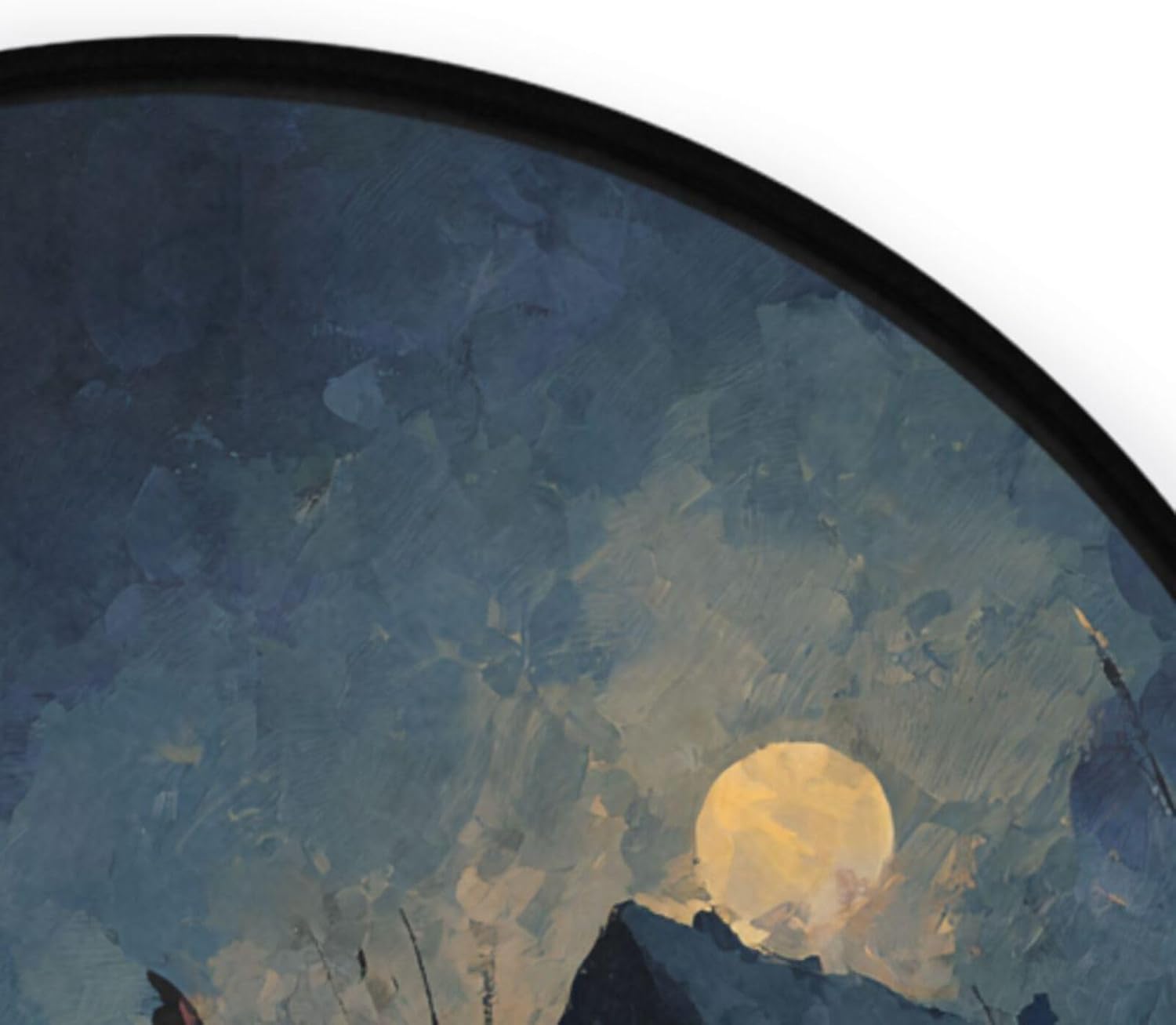 ALAZA Pumpkins at Night Round Floor Mat Non-Slip Absorbent Floor Mat for Living Room Bedroom Study Room,36.2 inch Diameter - Image 5