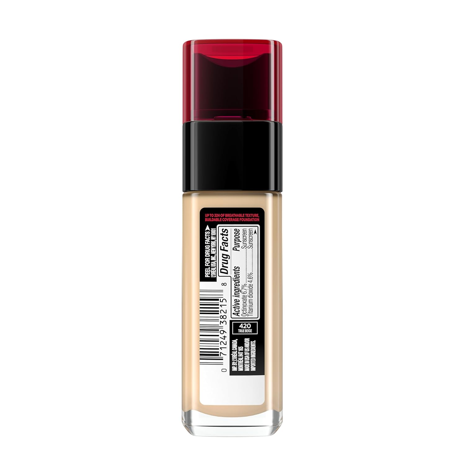 L'Oreal Paris Makeup Infallible Up to 32 Hour Fresh Wear Lightweight Foundation, 420 True Beige, 1 Fl Oz, Packaging May Vary - Image 10