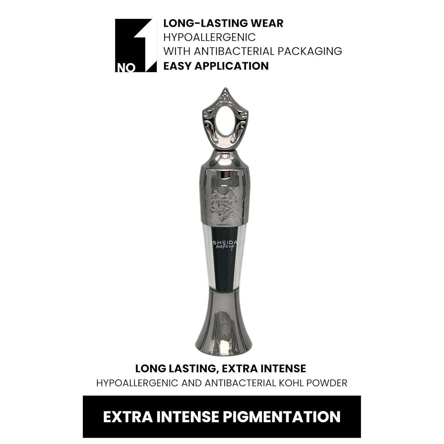 Sheida Powder Eyeliner Handmade 100% Natural Eyeliner in Powder Form, Long-Lasting Liner Arabic, Intense Color, Smudge-Proof Multi Color Shades Available - Image 4