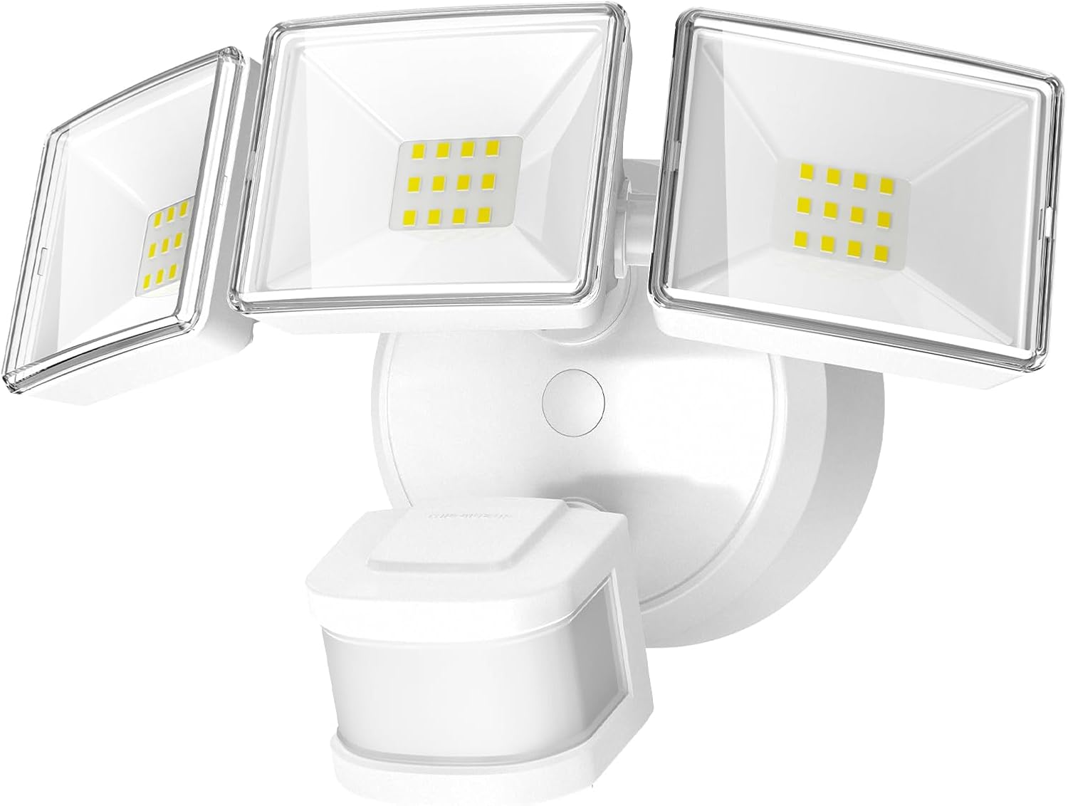 OREiN Motion Sensor Outdoor Flood Lights, 26W 3500LM Bright Security Lights, 5000K Daylight, Dusk to Dawn/Auto/Mode, IP65 Waterproof Hardwired Exterior Lighting for Garage, Driveway, Backyard(White)