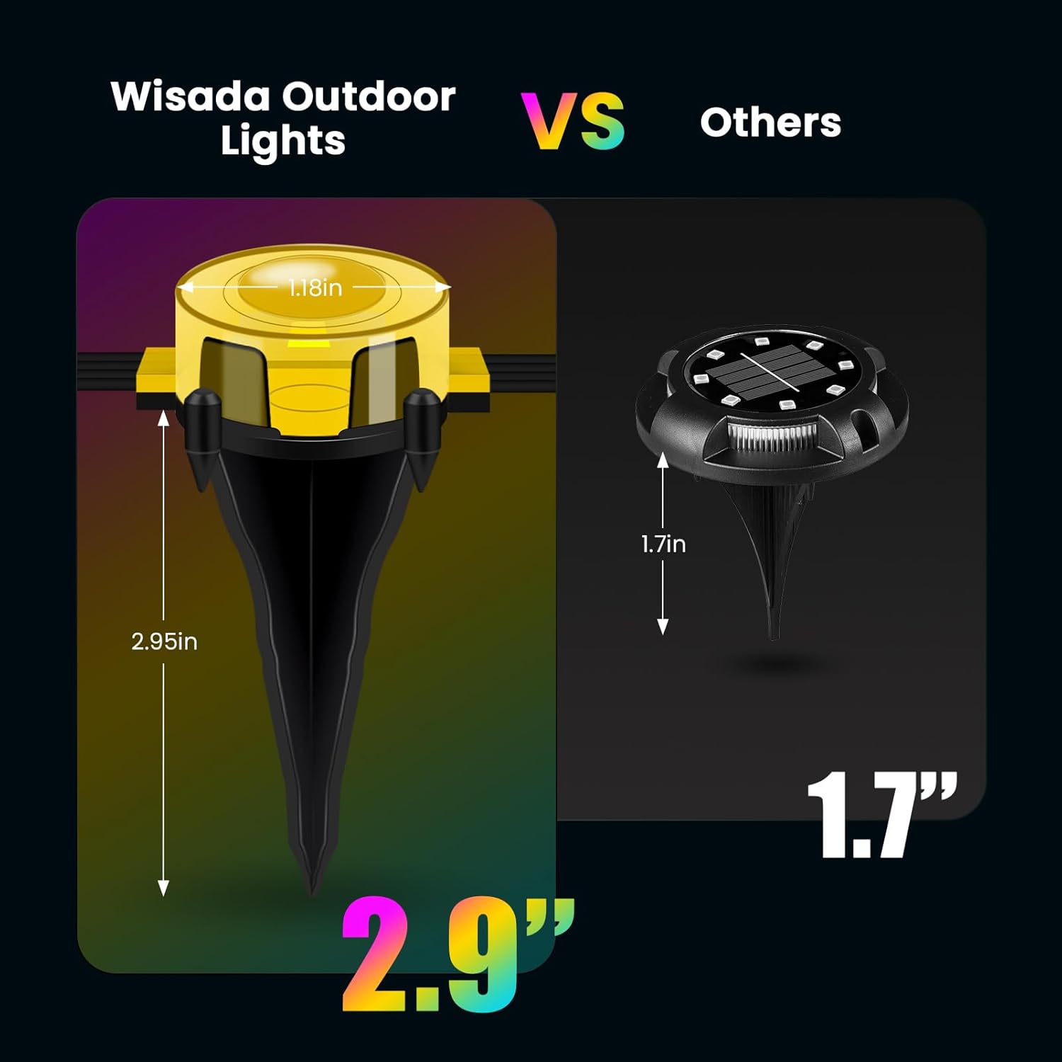 Permanent Outdoor Lights for House,50 FT Outdoor Ground Lights with RGB Color Changing, Bluetooth Music Sync, IP67 Waterproof, Timer, 44 Key Remote & App Control for Eaves and Landscape Lighting - Image 5