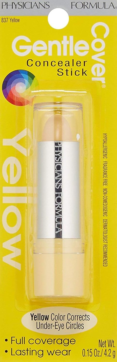 Physicians Formula Gentle Cover Concealer Stick, Yellow For Blemishes, Under-Eye Circles & Skin Imperfections - Image 3