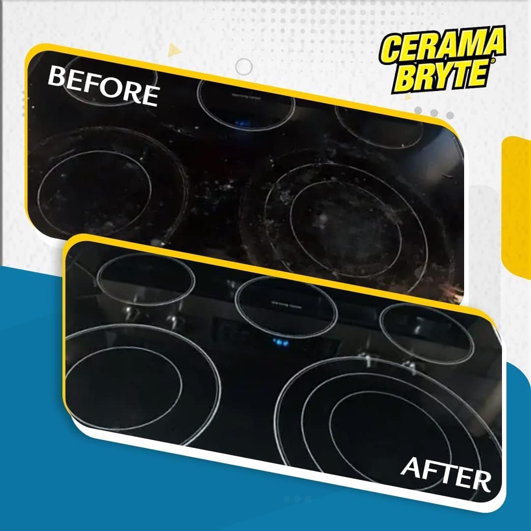 Cerama Bryte Removes Tough Stains Cooktop and Stove Top Cleaner for Glass - Ceramic Surfaces, 18 Ounces, 2 Pack - Image 6