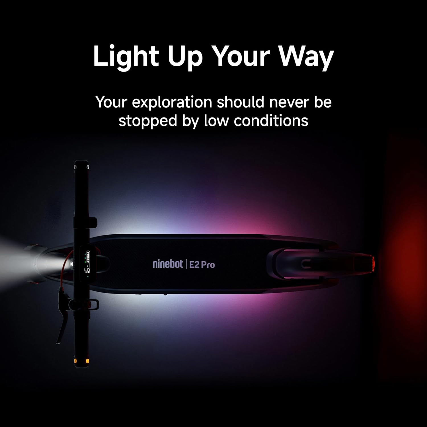 Segway Ninebot E2 Plus II/E2 Pro/E3 Pro Electric Scooter, 15.5–20 MPH, Long Range, Dual Elastomer Suspension (E3 Pro only), Foldable Adult Scooter, UL 2272 & 2271 Certified - Image 13