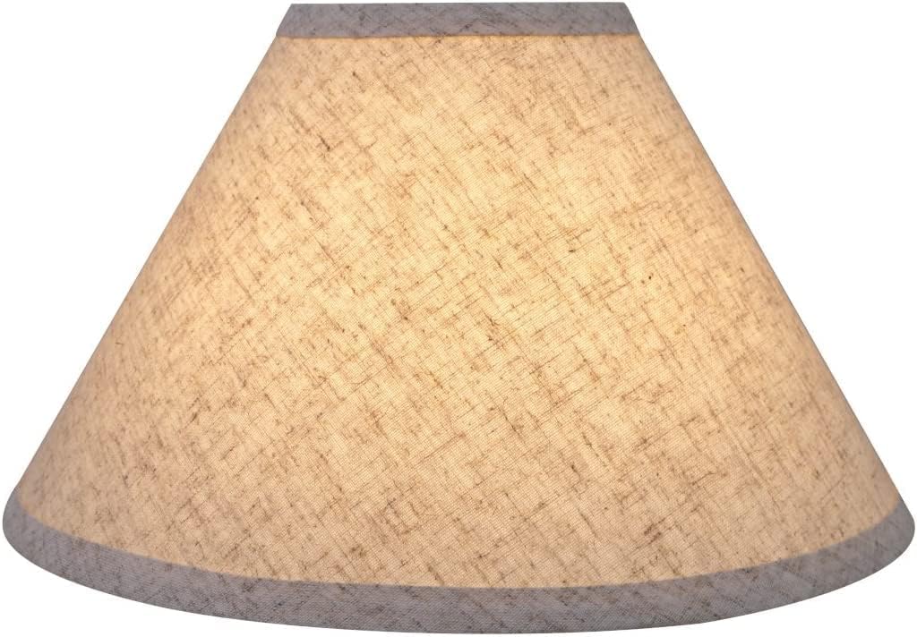 Aspen Creative 58703A Empire Uno Lamp Shade in Flaxen, 4" Top x 11" Bottom x 7" Slant Height, Slip UNO 33mm - Image 4
