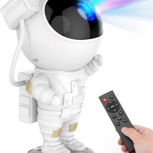 Star Projector Galaxy Night Light - Astronaut Space Projector, Starry Nebula Ceiling LED Lamp with Timer and Remote, Kids Room Decor Aesthetic, for Christmas & Birthdays