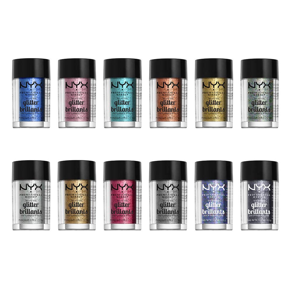 NYX PROFESSIONAL MAKEUP Face & Body Glitter, Gold - Image 4