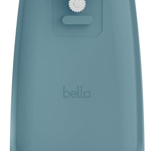 bella Electric Can Opener and Knife Sharpener, Removable Cutting Lever, Cord Storage, Stainless Steel Blade, Surf