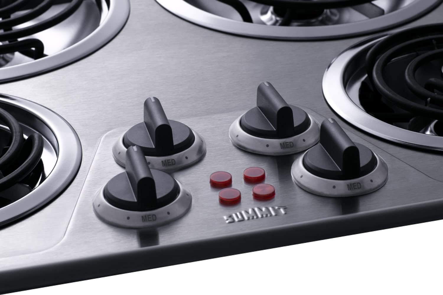 Summit 24" Electric Cooktop, 4 Burners, 208-240V Coil Cooktop, ADA Compliant, Stainless Steel- CR4SS24 - Image 4