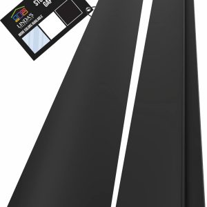 Linda’s Essentials Silicone Stove Gap Covers (2 Pack), Heat Resistant Oven Gap Filler Seals Gaps Between Stovetop and Counter, Easy to Clean Stove Gap Guard (25 Inches, Black)