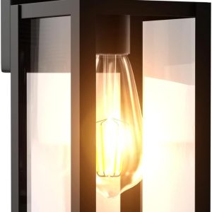 Dawn to Dusk Outdoor Sensor Motion Sensor Light Fixture Waterproof Porch Lights Anti-Rust Exterior Wall Mount Light Outdoor Wall Lantern for Patio Front Door Garage