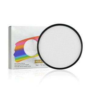 White Face Paint, Water Based Facepaint, Non Toxic & High Pigment White Body Paint for Halloween, Easter, Costume, Cosplay, Clown Makeup 1.06 Oz.