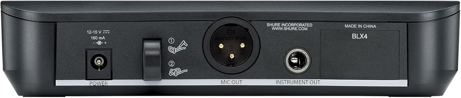 Shure BLX14/P31 Wireless Microphone System - 14-Hour Battery Life, 300 ft Range, UHF | Includes PGA31 Headset Mic, Bodypack Transmitter, Single Channel Receiver | H10 Band (BLX14/P31-H10) - Image 5