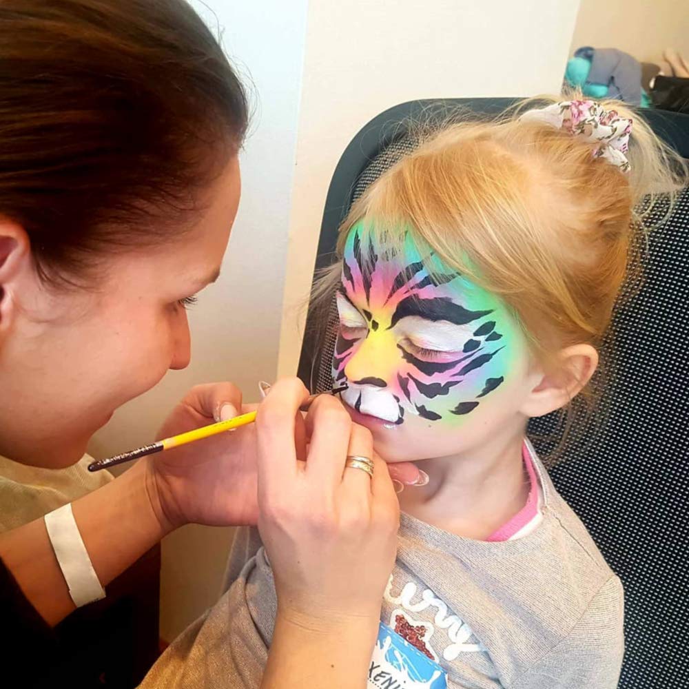 UCANBE Face Body Paint Oil, Professional 15 Colors FX Makeup Palette- Non Toxic Hypoallergenic Safe Facepaint for Halloween, Cosplay Costumes, Parties and Festivals - Image 6