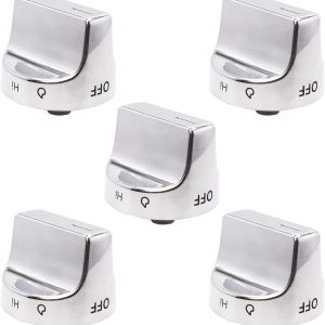 W11239985 Control Knob w10850015 Compatible With Whirlpool Gas Ranges Replace 4845290 AP6333411 PS12578779 EAP12578779 (5 pack)