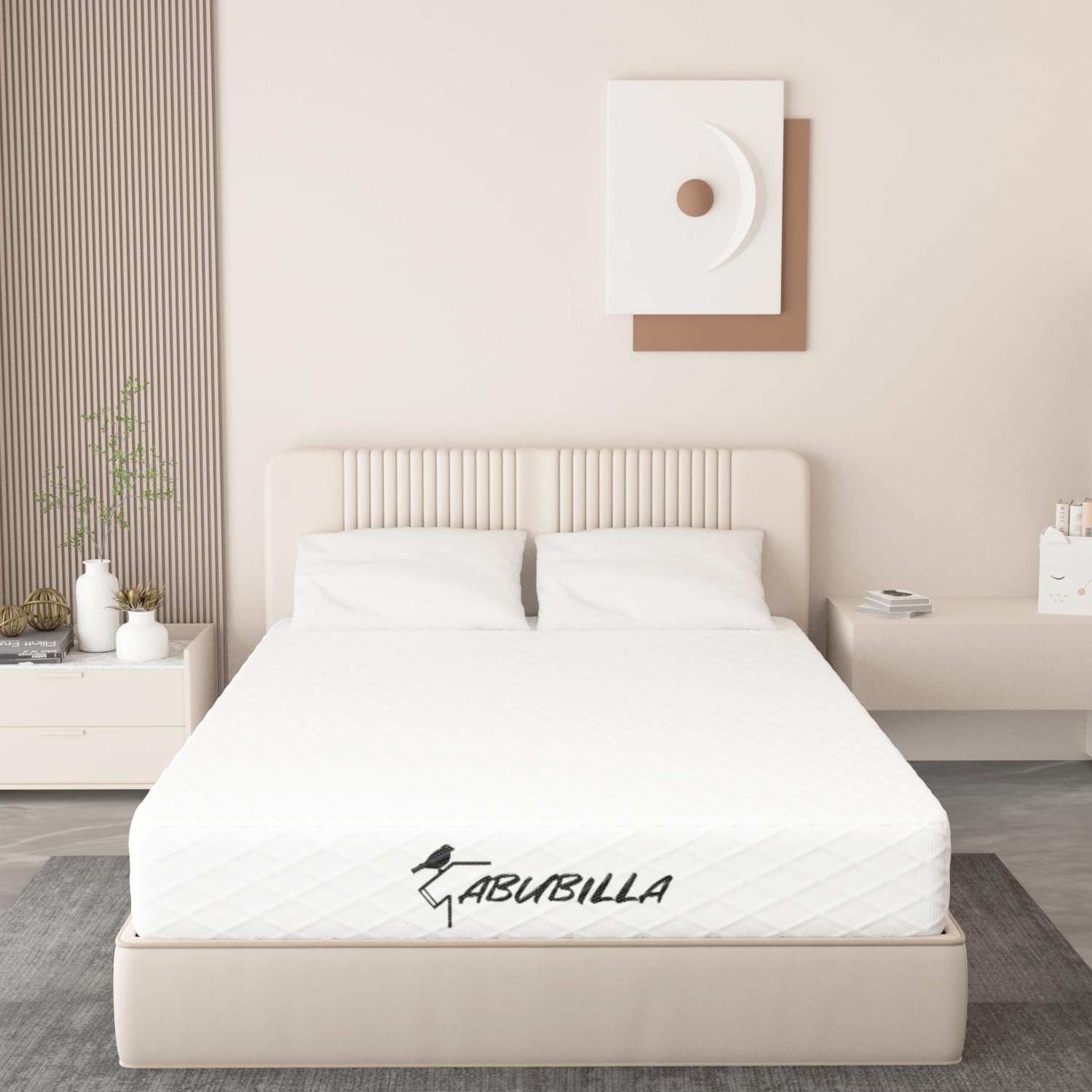 8 Inch Full Mattress,137 * 190cm,8 inch Thick,Memory Foam Mattress, Relieves Back Pain,Good air Permeability,CertiPUR-US Certified,White 【2025 New Version】