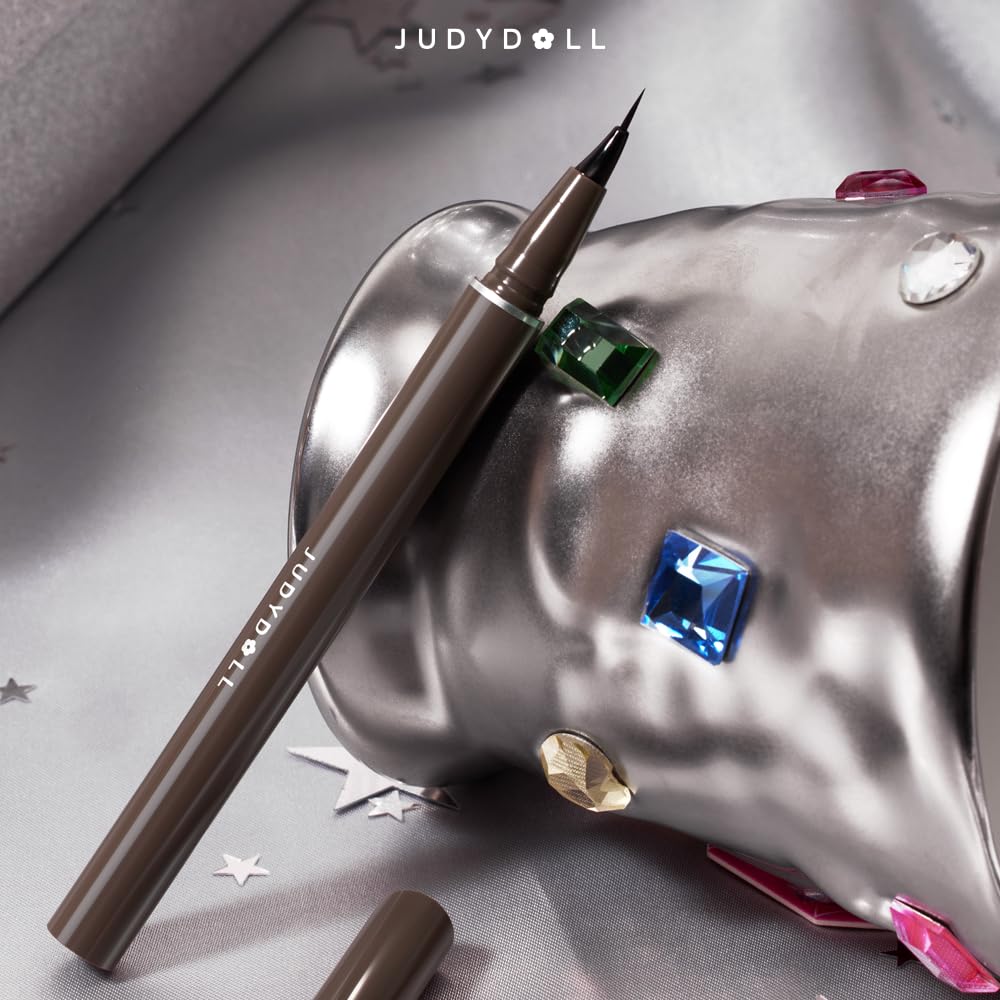 JUDYDOLL Ultra-Fine Liquid Eyeliner - Precision Tip for Flawless Application, Long-Lasting & Smudge-Proof, Quick-Drying, Waterproof, Ideal for Beginners (#01 Black) - Image 9
