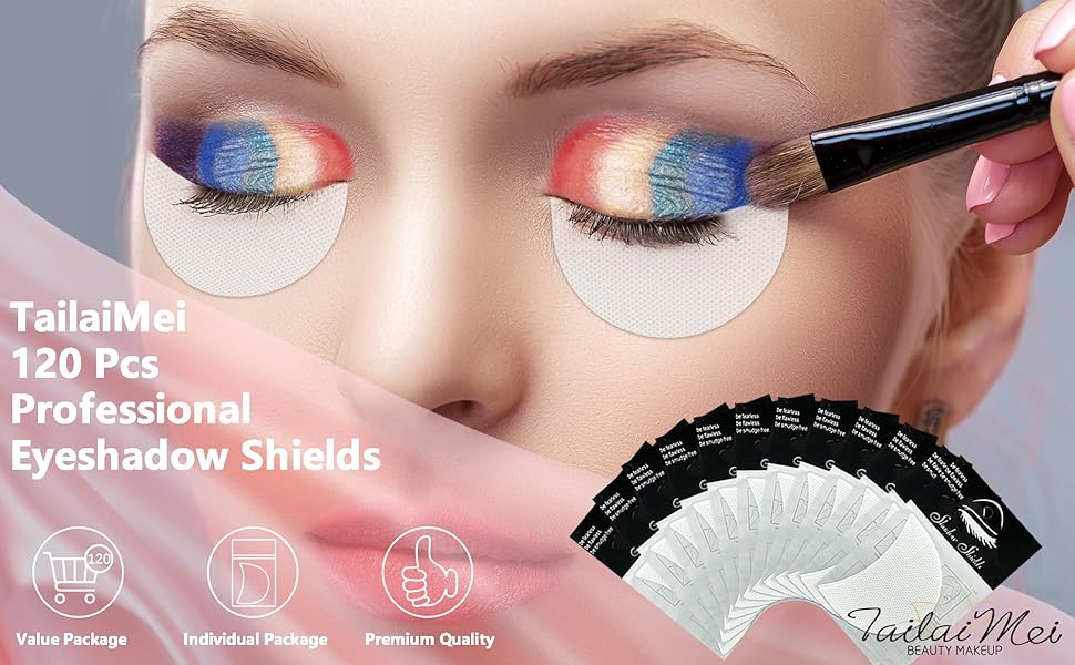 eyeshadow shield makeup under undereye pad protection reusable tape eyeliner patches mascara guard