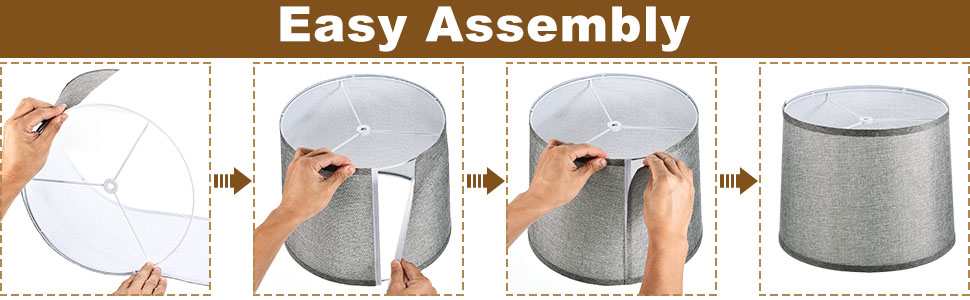 Drum Lampshade for Table Lamps