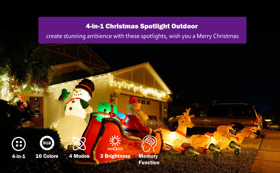 christmas spotlight outdoor