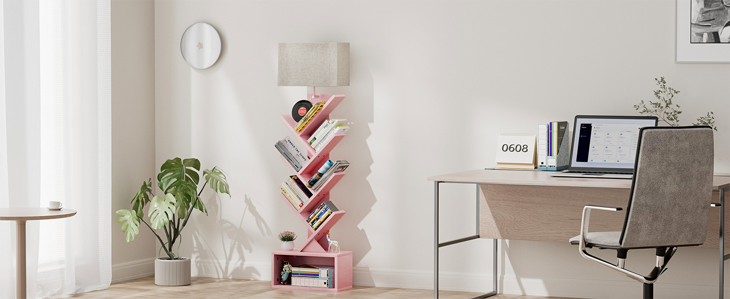 standing bookshelf tower