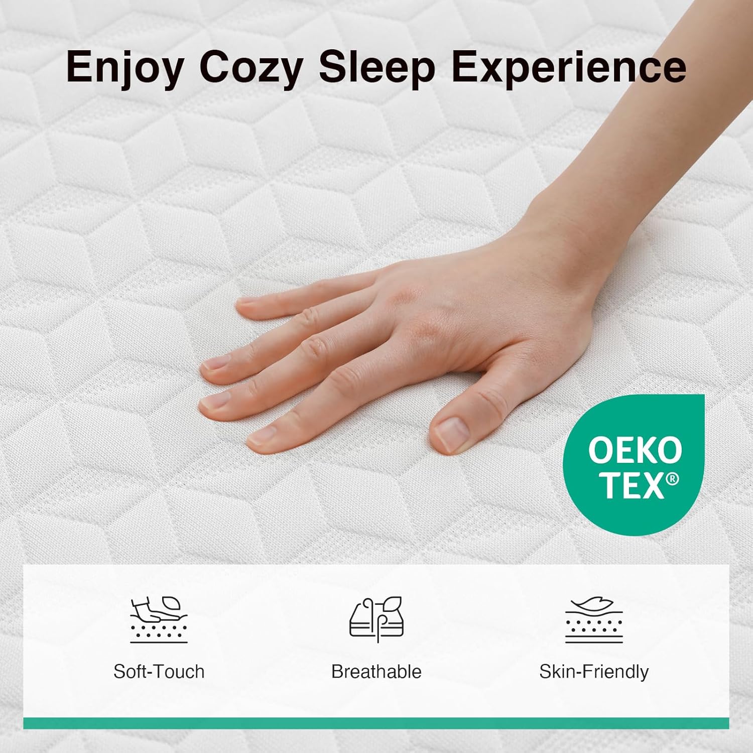 Novilla Memory Foam Mattress Full, 10 Inch Full Size Mattress with Comfort Foam & High-Density Support Foam for Pressure Relief & Contour Support Mattresses in a Box, Medium Firm Feel - Image 5