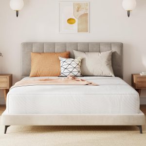 Sweetnight Queen Size Mattress 10 Inch Memory Foam Mattress in a Box for Pressure Relief & Motion Isolation, Plush White Queen Bed Mattresses CertiPUR-US Certified