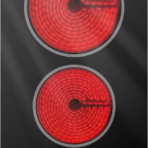 GASLAND 2 Burner Electric Cooktop 12 Inch with ETL Certified, 3000W Built-in Electric Radiant Glass Stove Top with 16 Power Levels, 240V Ceramic Hob, Keep Warm, Slide Touch Control & Timer